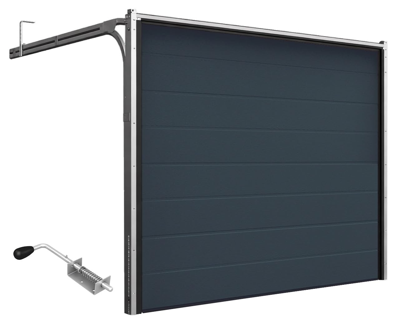 DoorHan Sektional Garagentor 2750 x 2280 RAL 7016 Anthrazitgrau Selbstmontage