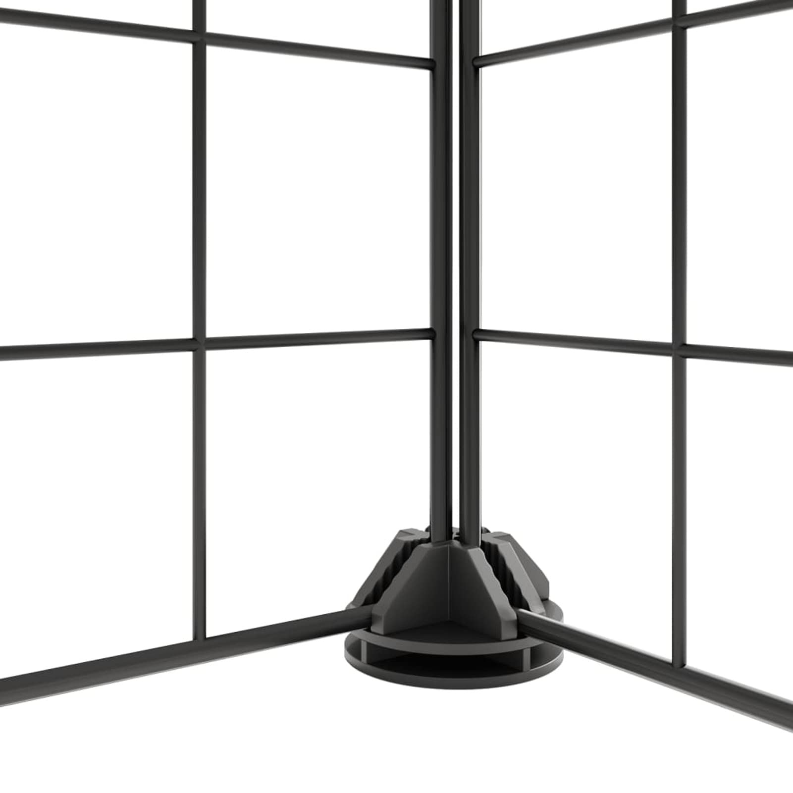 Jaula para Mascotas de 36 Paneles Puerta, JUNZAI Jaulas para Conejos, Jaula Cobaya, Recinto para Conejos, Valla para Mascotas, Parque para Conejos, Cosas para Conejos, Acero Negro 35x35 cm
