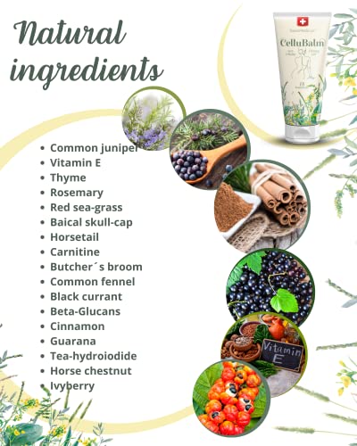 Cellubalm - Anti-Cellulite Firming Gel - Naturals Anti Cellulite Massage Balm Infused With 18 Herbs And Stem Cell Help Tighten Tone Stretch Marks | Skin Firming Balm Cellulite Remover - 6,76 Fl. Oz. #TOP2