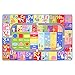 HOMORE Kids Educational Rug, Kids Collection Area Rug for Learning Alphabet, Numbers, Colors, Season and Animal Words, Playmat for Classroom Playroom, 4x6 Feet