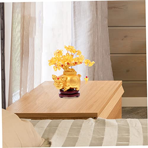 Arbre de fortune bonsaï déco en pierres de quartz pour table - 3