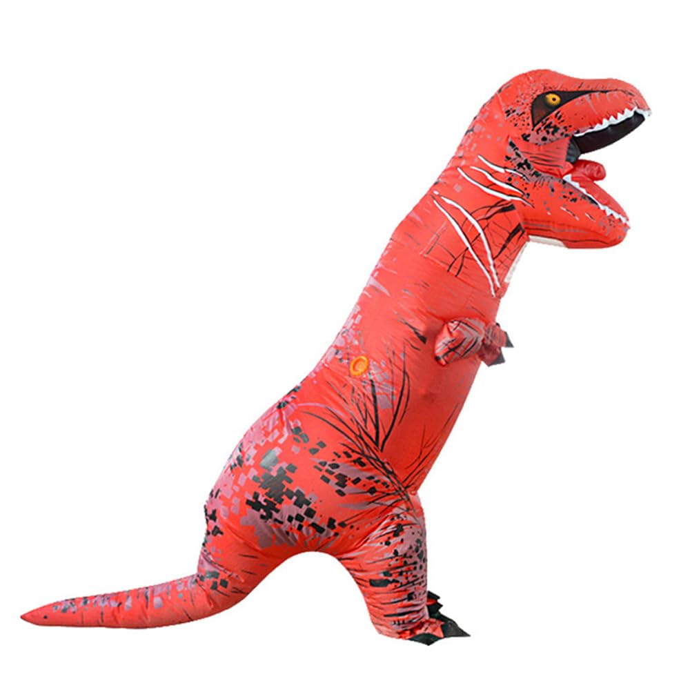 Wohablow Inflatable Dinosaur Costume Adult and Kid, Funny Blow up T-Rex Costumes for Halloween Cosplay Party,Fancy Dino Costume Outfit