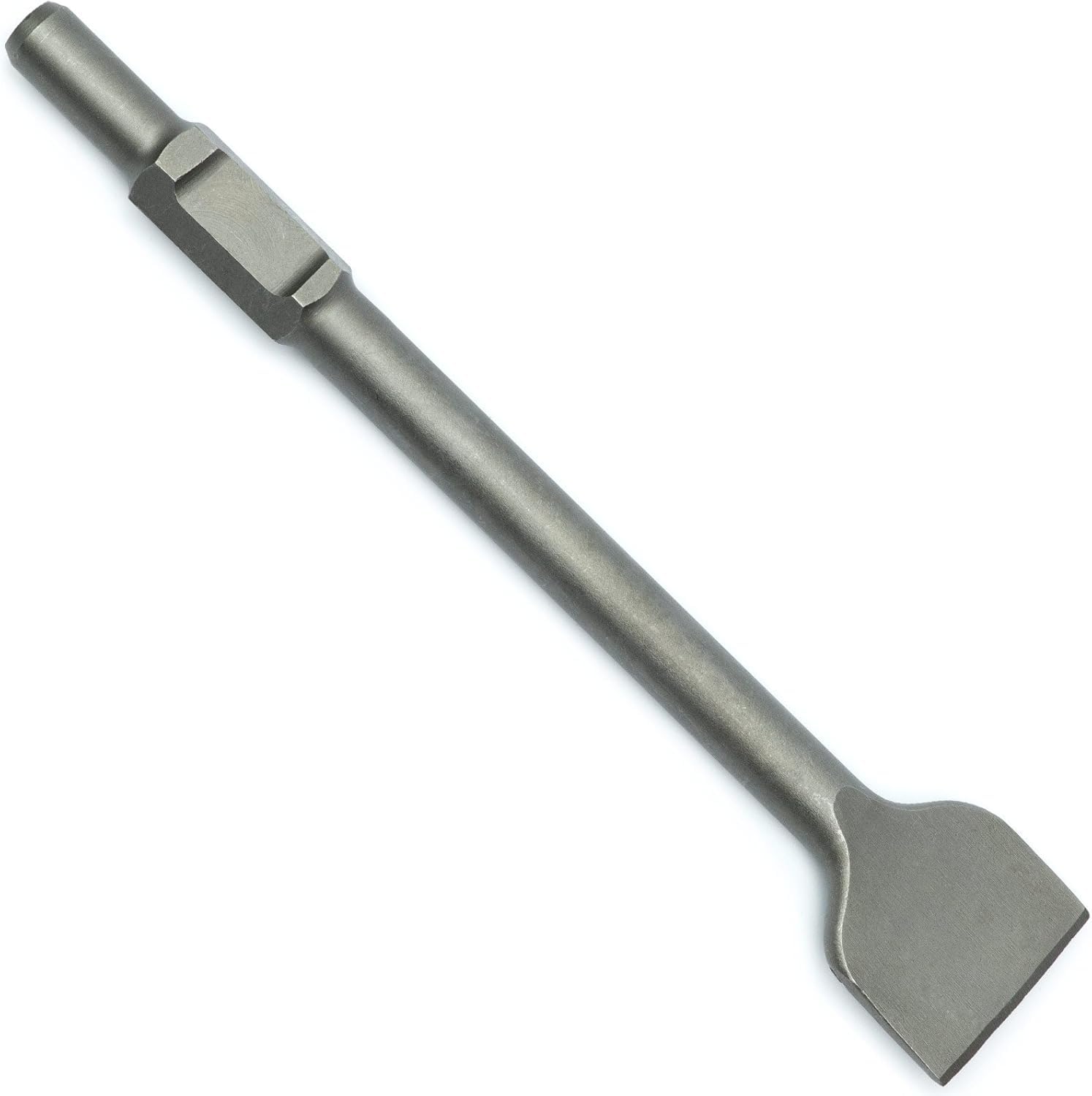 Verda 3-teiliges Meißel-Set Flachmeißel, Spitzmeißel, Breitmeißel mit robuster SDS-HEX-Aufnahme, Länge 410 mm, ideal für den Einsatz in Abbruchhämmern SN1404