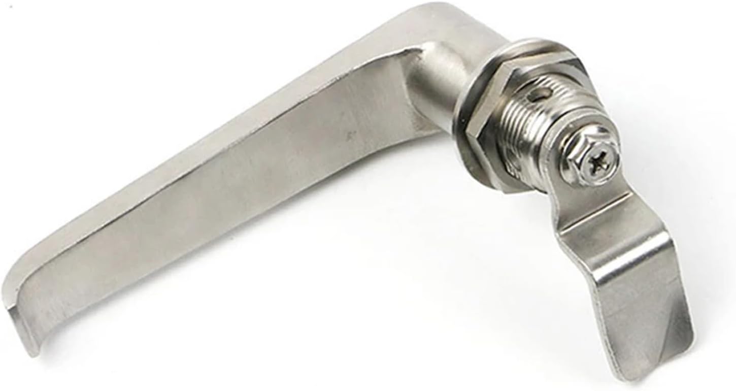 MS324 Handle Lock L-Type Cinet Door 304 Stainless Steel Electric 1Pcs(Tensioning Function)