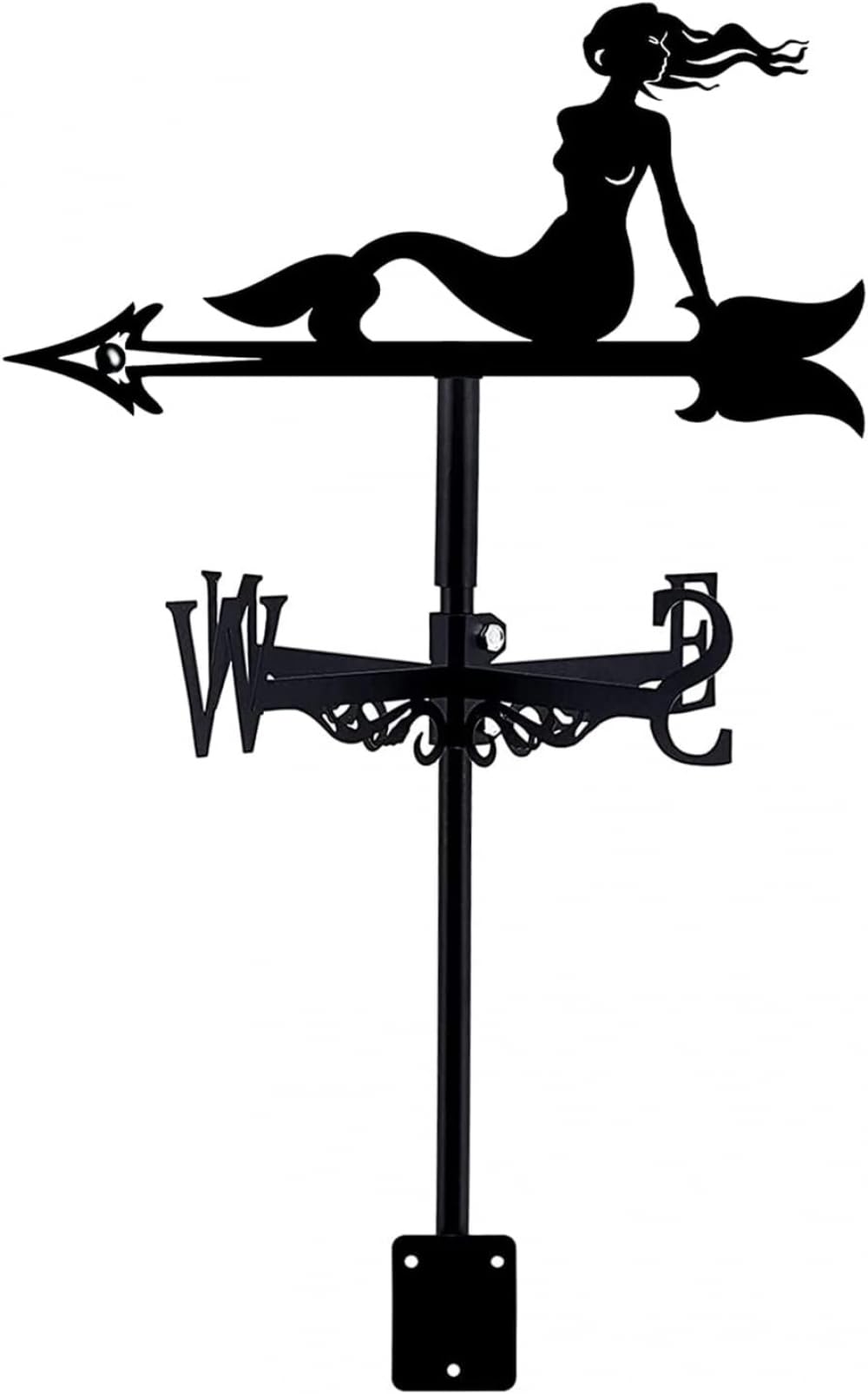 TAXXII Wind Vane Metal Weather Garden weathervane with Coating Direction Indicator Kit for Outdoor Lawn Windmill