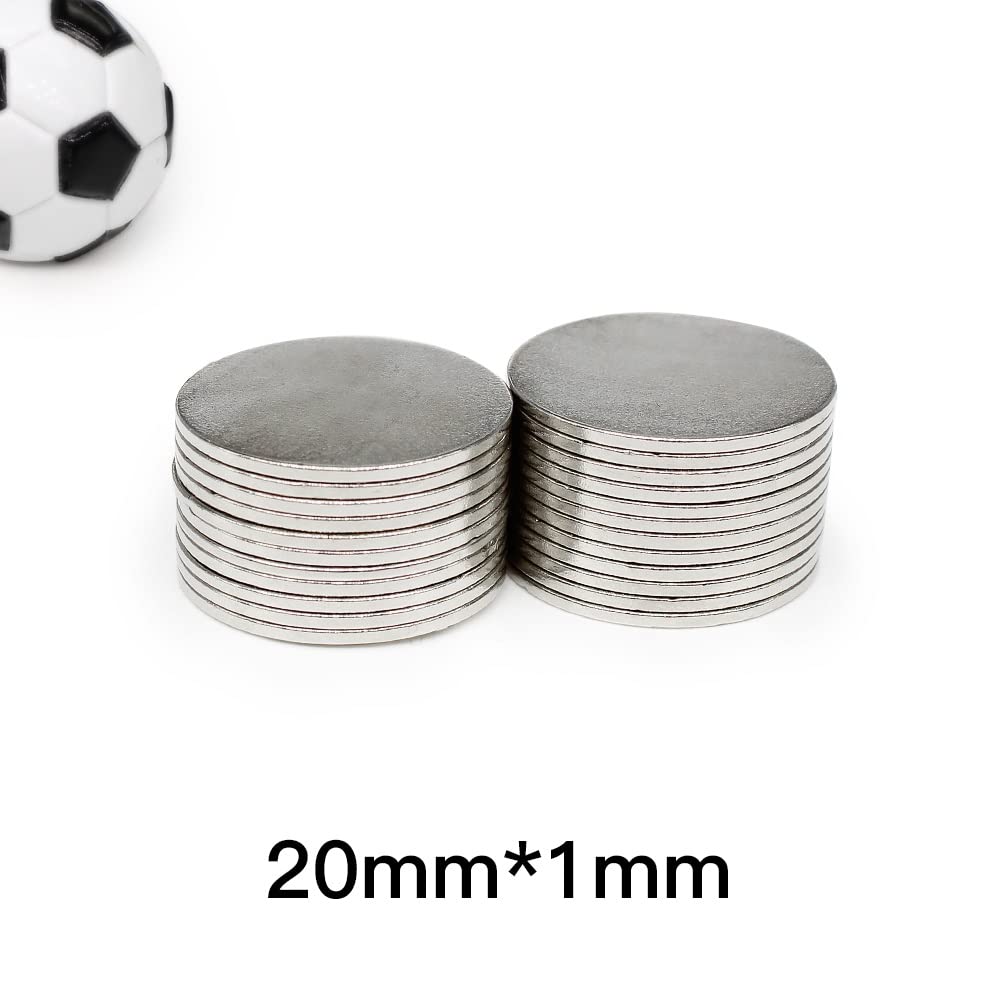 5/10/20/50/100/200pcs 20x1 mm 20x1mm Round Search 20mm X 1mm Permanent Neodymium Disc 20 * 1 Magnet(50PCS)