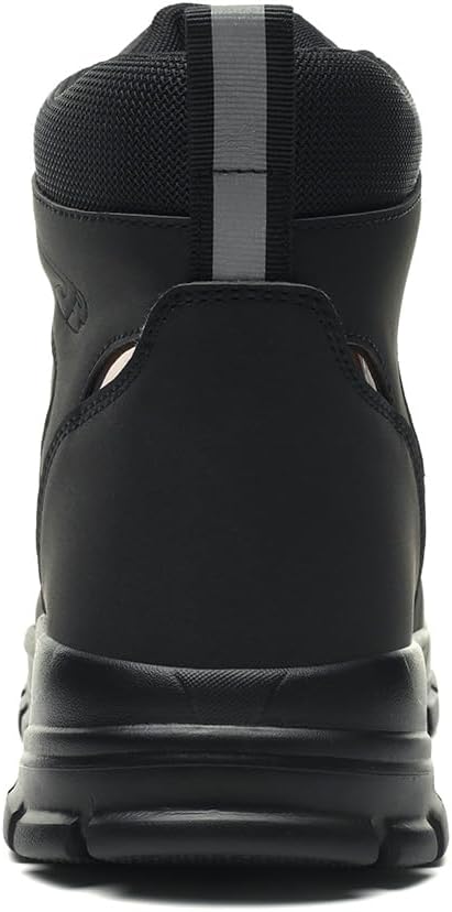 Men's mid-top safety boots women's construction site protection boots steel toe anti-smash anti-throw lightweight work boots