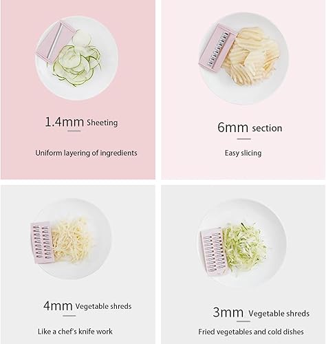 Miniatura 5 de JforSJizT Colador 8-1 con cuenco para mezclar, colador de cocina para rebanar, lavar, amasar, rebanar verduras, hilandero de salada, colador de