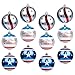 KI Store Patriotic Ball Ornaments 12pcs Large Christmas Tree Balls American Flag Decorations for Christmas Party Bonus 6 United States Flag
