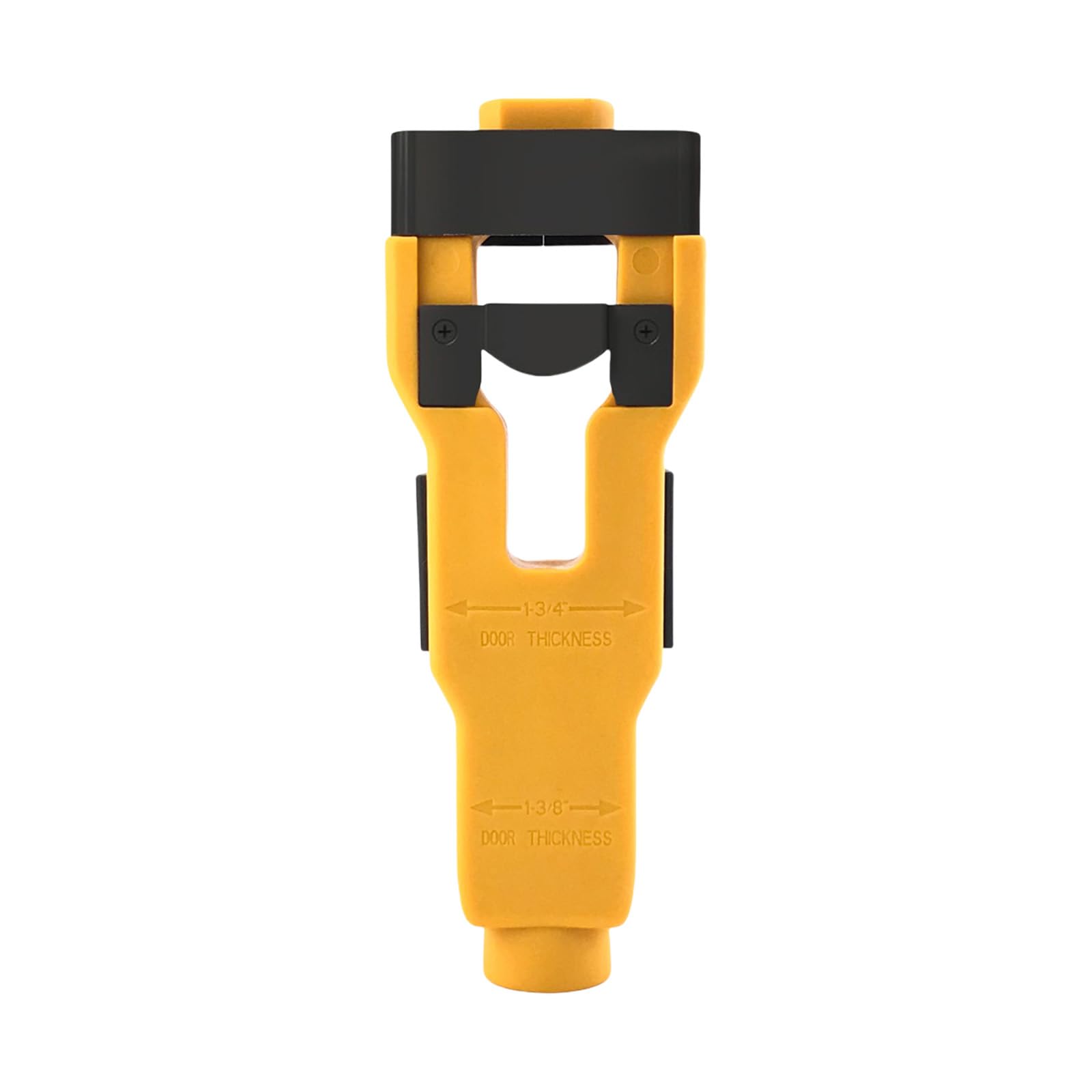 Thatiarry Yellow Accuracy Door Mortising Device With Double Measurement Marking For Standard 1~3/4" And 1~3/8" Door Thickness Installation Set