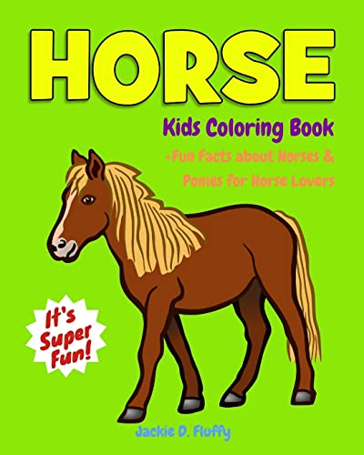 Horse Kids Coloring Book