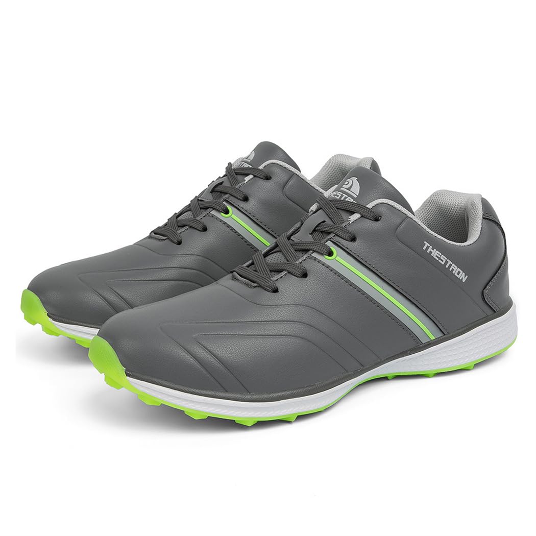 Zapatos De Golf Impermeables para Hombres, Calzado Profesional para Golfistas, Zapatillas De Entrenamiento Antideslizantes para Actividades Al Aire Libre