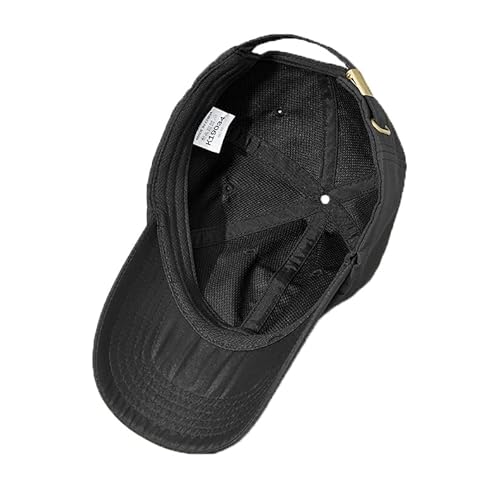 Fashixd Unisex Waterproof Baseball Cap Outdoor Hat Quick Dry Sun Hat [All Senson] (Black) #TOP3