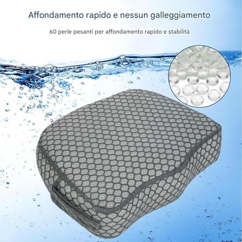 Asiento de hidromasaje de malla aérea 3D antideslizante para adultos 3