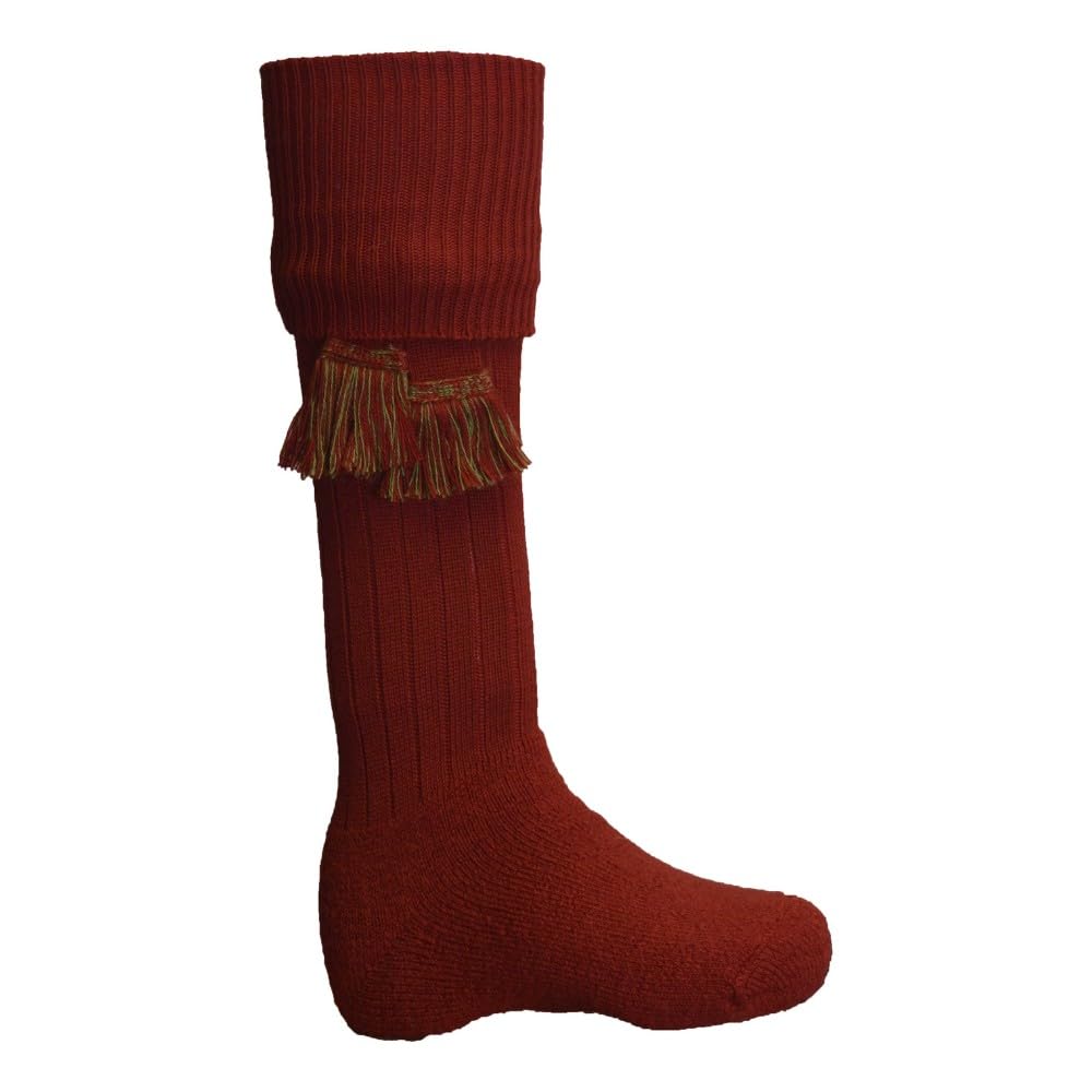 Walker and Hawkes Scarba - Calcetines de caza para hombre - Con jarreteras a juego