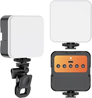 إضاءة ليد لكاميرا الفيديو لاجتماعات زووم والتصوير الفوتوغرافي، يحتوي على 100 لمبة ليد مع مشبك، قابل للتعتيم وللشحن، للكاميرا أو عصا السيلفي أو الحامل الثلاثي أو اللابتوب أو الموبايل من كي ار ال زد