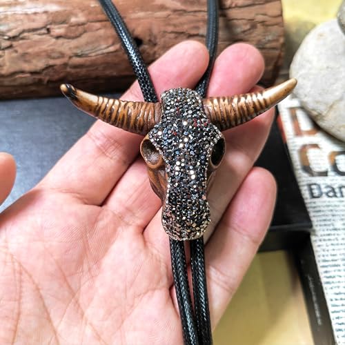 Image of Animal & Plant Bola Tie Bolo Tie Wedding Necklace for Men Women Groomsmen Western Cowboy Necktie