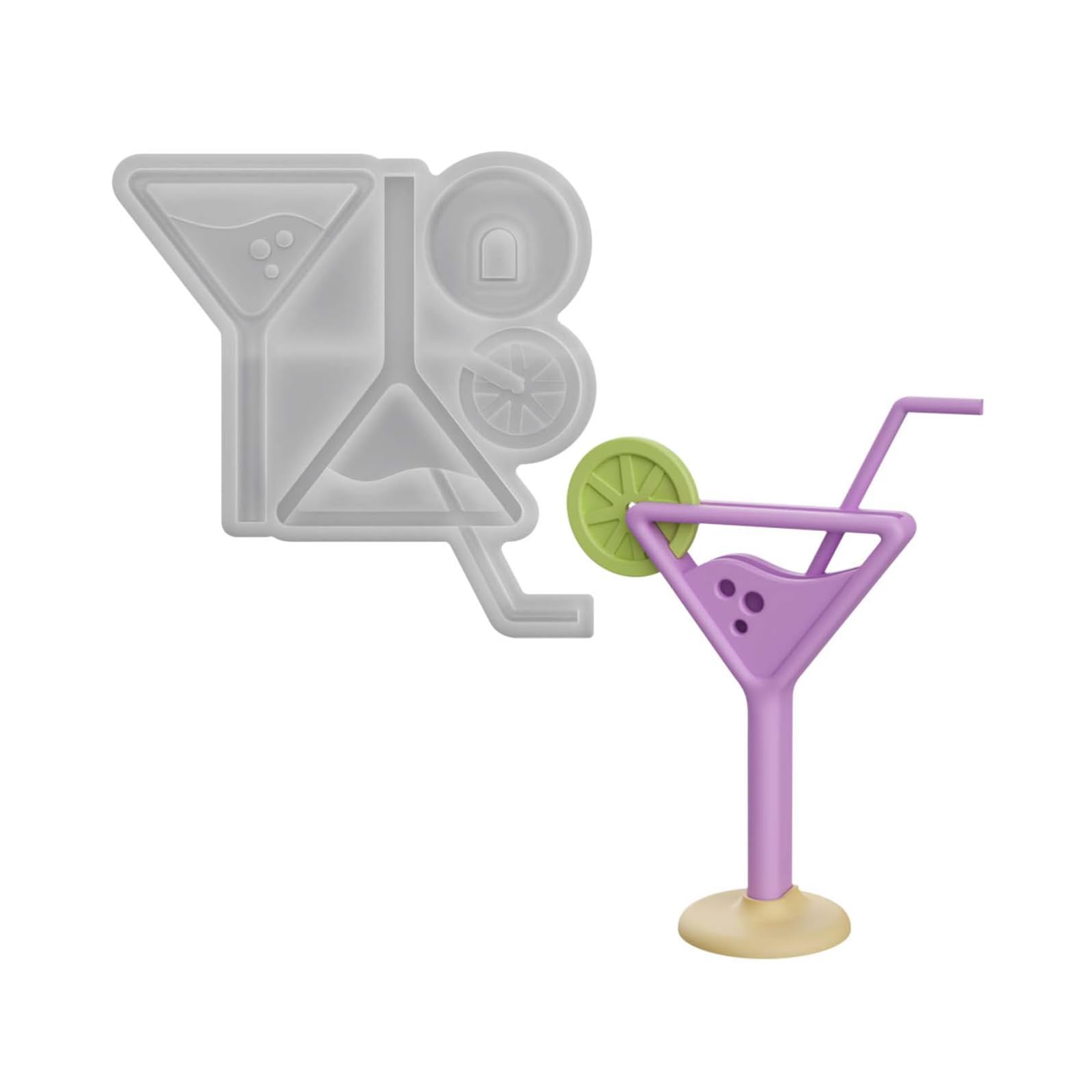ZEPFJHE Creative Beverage Cup Silicone Molds for Making Soap Gypsum Statue Soap Home Decoration and Epoxy Resin Craft Beverage Cup Cast