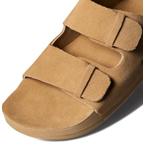 Image of REEF Ojai Two Bar Women's Fashion Slide Sandal, Premium Leather, Soft Cushion Footbed
