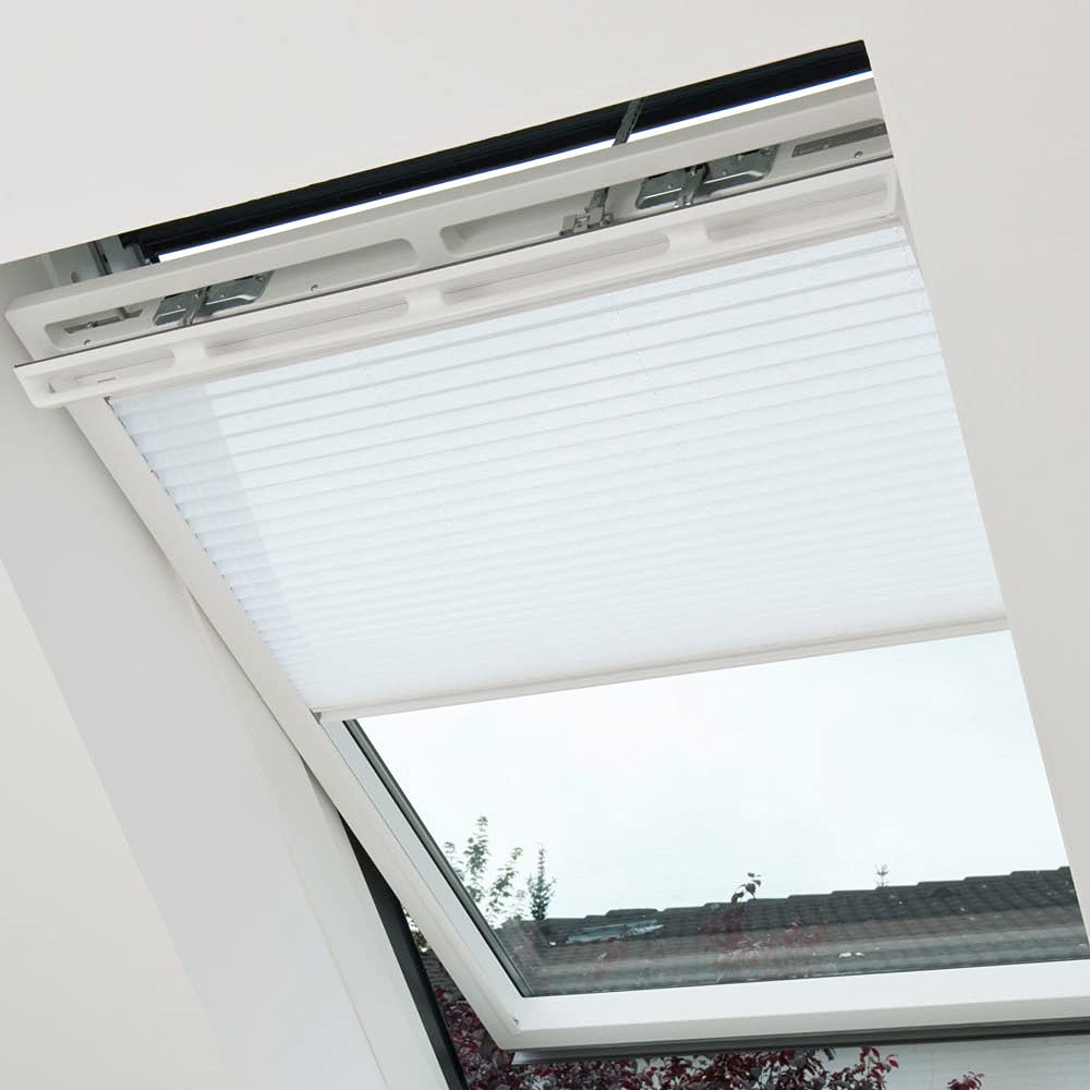 VELUX Original Plissee (FHL), Weisse Seitenschienen, FK08, Graphit/FHL FK08 1274SWL