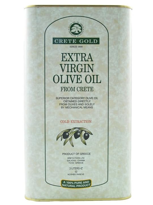 Crete Gold Award Winning Greek Extra Virgin Olive Oil | 2020 Harvest | 3 Liter Tin (101.44 oz)