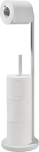 Miniatura 1 de SunnyPoint Soporte de rollo de papel higiénico Soporte de base redonda con reserva (BLK)