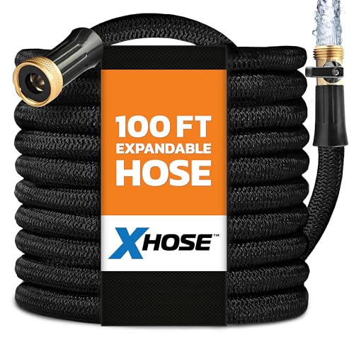 XHOSE PRO Expandable Garden Hose 100ft Water Hose with Brass Fittings, Flexible, Expanding and Retractable, Lightweight 100 Ft Hose, Tuyau Arrosage - 2026 Model image 5