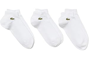 Lacoste Men's Signature Breathable Sportswear Ankle Socks