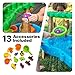 Step2 Tropical Rainforest Kids Water Tables, Outdoor Toddler Activity Table, Ages 1.5+ Years Old, 13 Piece Water Toy Accessories, Blue & Green