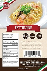 Image of Great Low Carb Bread Company - Fettuccine Pasta, 8 ounces