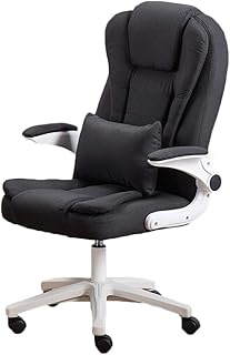 Vidsdere Ergonómica Silla de Oficina con Masaje Lumbar Acolchada, Racing Silla Gaming con reposabrazos Plegables para Los Jugadores de PC Gamer, Carga Máx.150kg,Negro