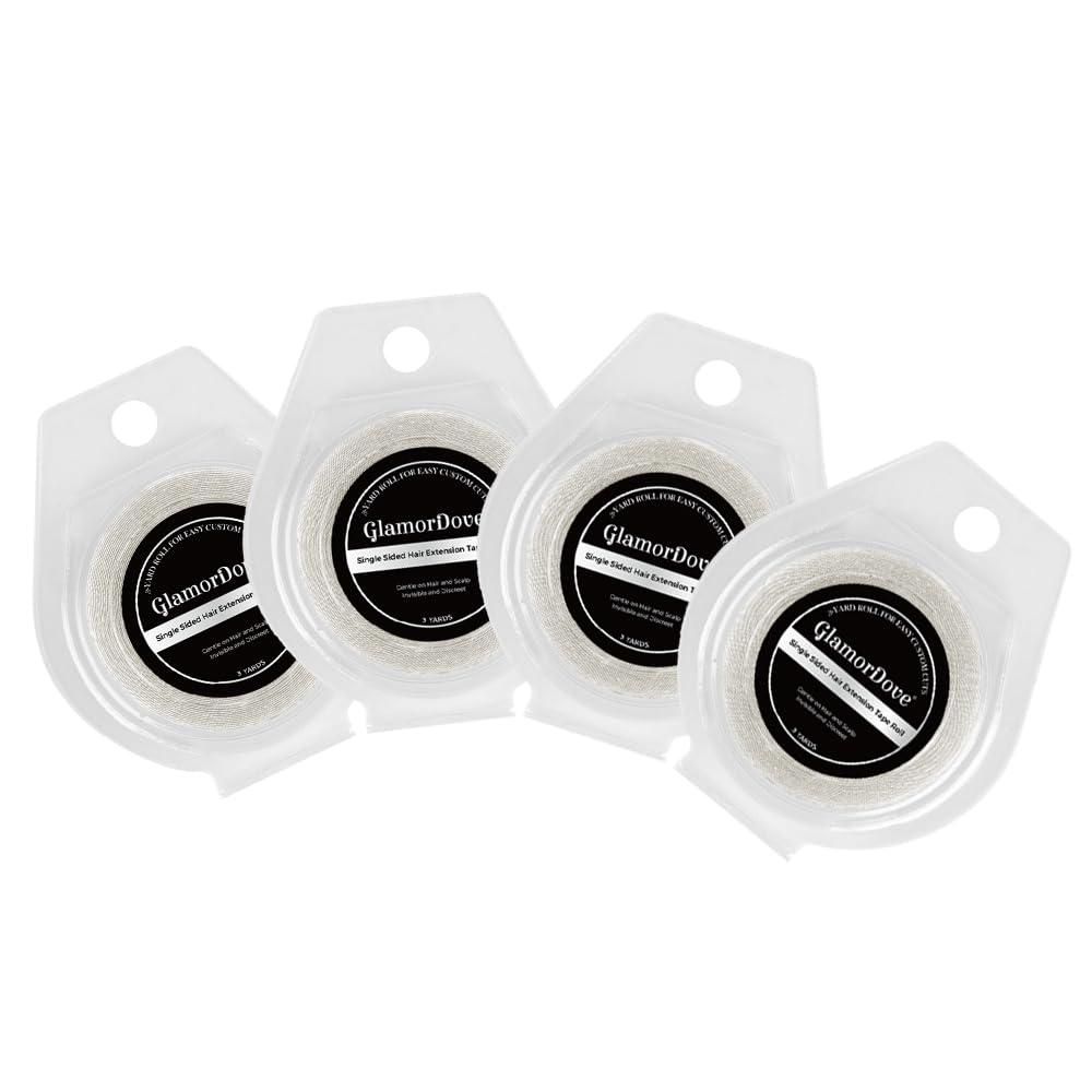 Tape in Extensions Single Sided Tape Roll for Hair Extensions 3 Yards Replacement Hair System Tape for Tape Weft Hair Extensions Wig Tape Roll Strong Hold