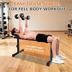 Tabouret d'entraînement de la maison Fitness Strength Design confortable, Presse de banc d'exercice plate pour l'entraînement complet du corps, noir