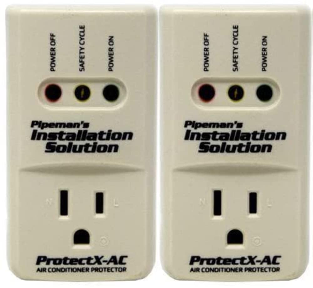 2 Pack Pipeman's Installation Solution AC 85-135V Surge Protector 1875 Watts, White