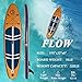 Inflatable Stand Up Paddle Board (6 Inches Thick), ISUP Package W/Premium SUP Accessories & Backpack, Non-Slip Deck,Fins, Adjustable Paddle, Leash, Hand Pump,Standing Boat for Youth & Adult