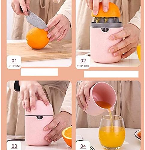 Manual Lemon Juicer Mini Fruit Hand Citrus Squeezer Capacity Machine Tool(Beige)