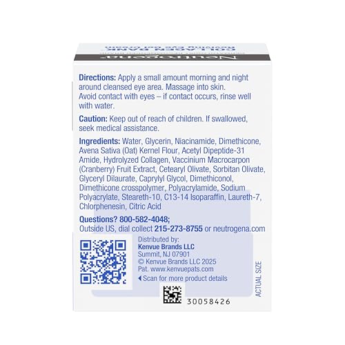 Neutrogena Collagen Bank Reviving Eye Cream, Fragrance Free, 0.5 oz - image 9
