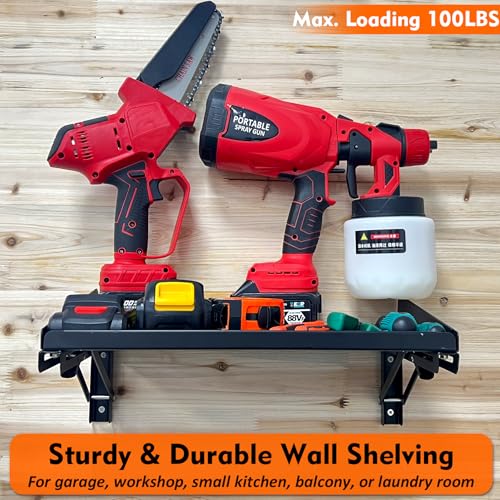 Supports d'étagère pliables rigides pour fixer une table murale rabattable - 4