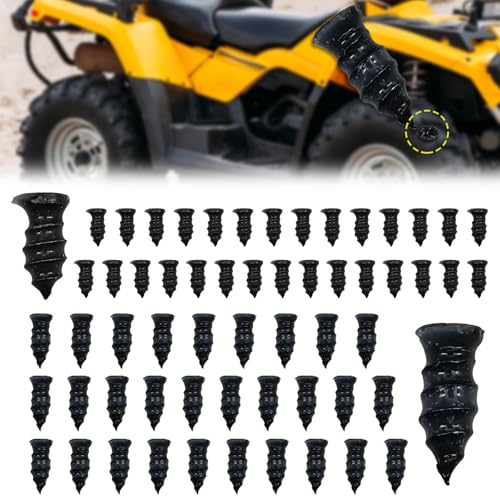 Image of Tire Repair Nails,Tire Screw Plug Fast Tool Self-Service Tire Repair Nail,for Car, Truck, Jeep,Tractor, Motorcycle, ATV tire Puncture Repair,Vacuum Tyre Repair Screws Fast Repair Kits (60)