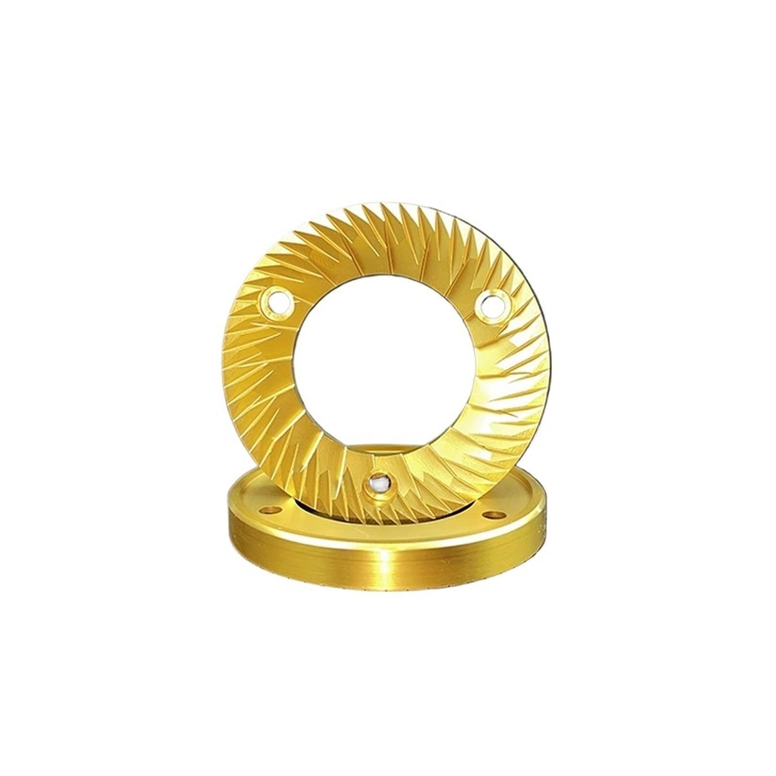 Genérico Cuchilla de molienda con cabezal cuchillo Chapado en titanio dorado, 64mm, 75mm, 83mm, for repuesto molinillo café(74mm Q18 model)