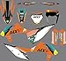 DST0796 MXP Graphics Customized Motorcross Stickers Dirt Bike Decals Kit for KTM EXC XC XCF 2020 & KTM SX SXF 2019–2020 (DST0828)
