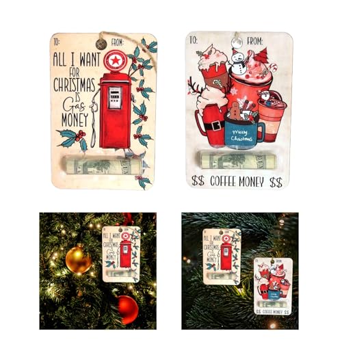 Durable Christmas Money Clip Holder Unique Christmas Wallet Cash Pendant Festive Charm Decorations for Gift Giving Christmas Tree Money Clip Decoration2