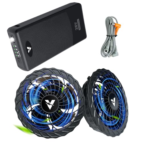 Amazon.co.jp: 空調作業服 ファンバッテリーセット 28V超高出力