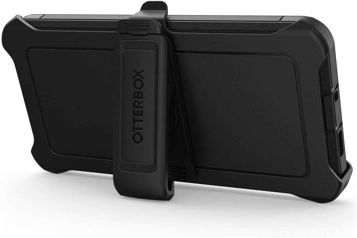 OtterBox Samsung Galaxy S24+ Plus Defender Series Pro Case - Black, Rugged & Durable, with Port Protection, Includes Holster Clip Kickstand