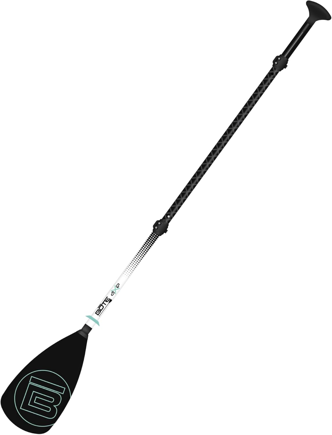 Bote 4-Piece Hybrid Paddle Aluminum Stand Up Paddle Board Kayak Universal Convertible Axe Blade Paddle Fishing Kayaking Surfing Canoe Family Friendly Adult 4 Piece