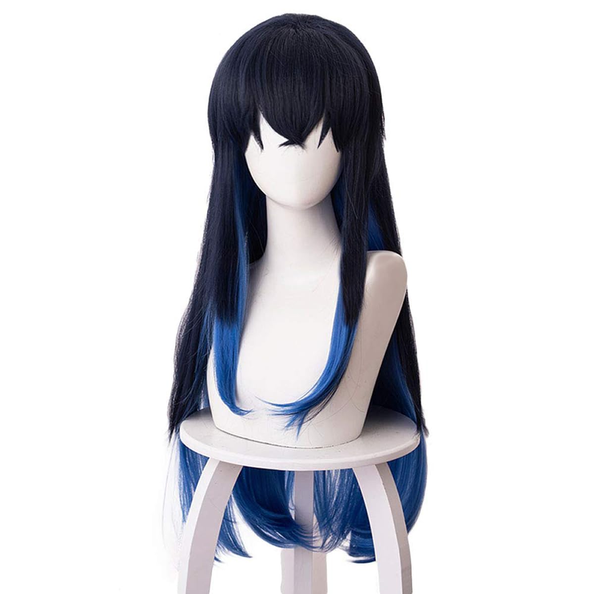 Anime Cosplay Costume Wig Female Wig Long Black Blue Straight Hair Women Halloween,Christmas,Daily Fashion,Anime and Gaming Expo,Fancy ball