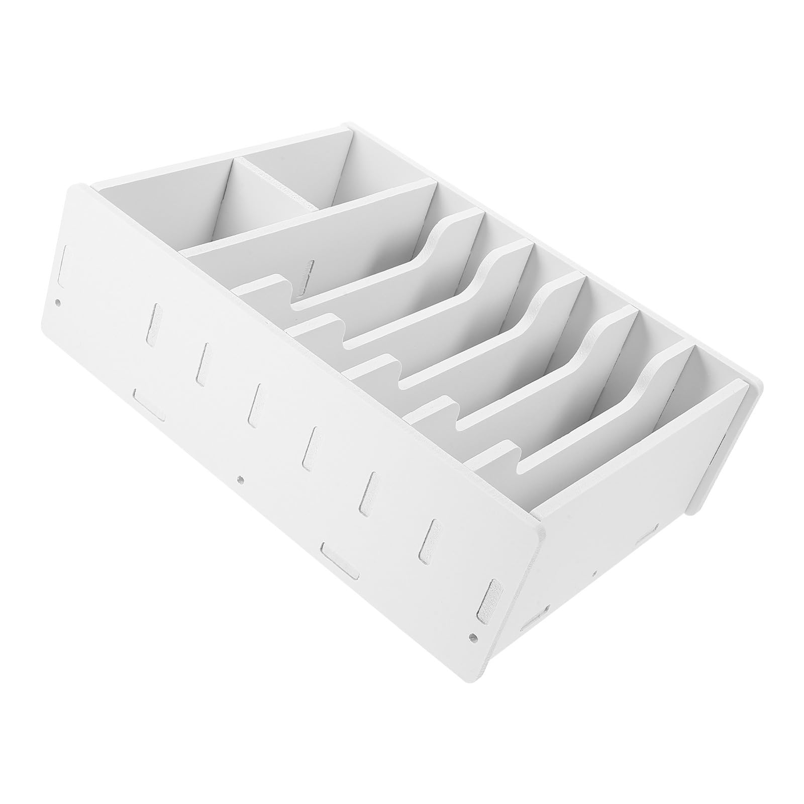 Organizador de Billetes y Monedas de Escritorio, 8 Compartimentos Blanco