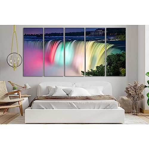 Cascades en laps de temps tableau pour habiller un grand mur vide