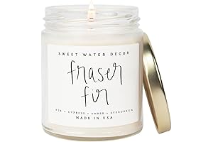 Sweet Water Decor Fraser Fir Candle: The Perfect Mistletoe Candle for Holiday Cheer