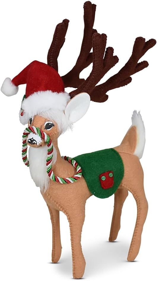 Annalee Snowy Day Reindeer, 8 inch Collectible Figurine